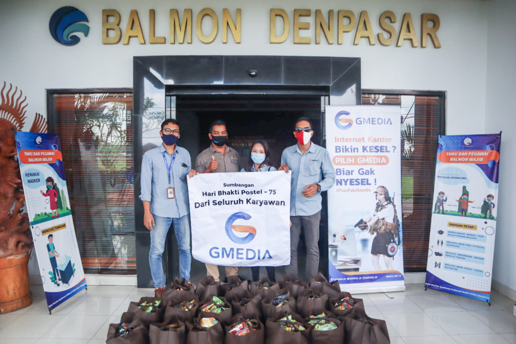 Karyawan Gmedia Berpartisipasi Dalam Rangka Hari Bhakti Postel Ke 75