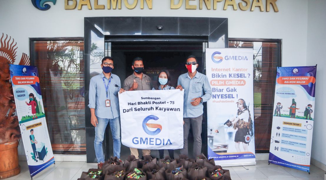 Karyawan Gmedia Berpartisipasi Dalam Rangka Hari Bhakti Postel Ke 75